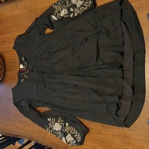 Element embroidered dress